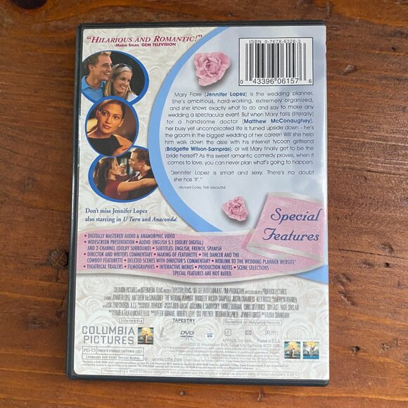 DVD The Wedding Planner a romantic comedy movie PG-13 104 minutes entertainment - Picture 3 of 3